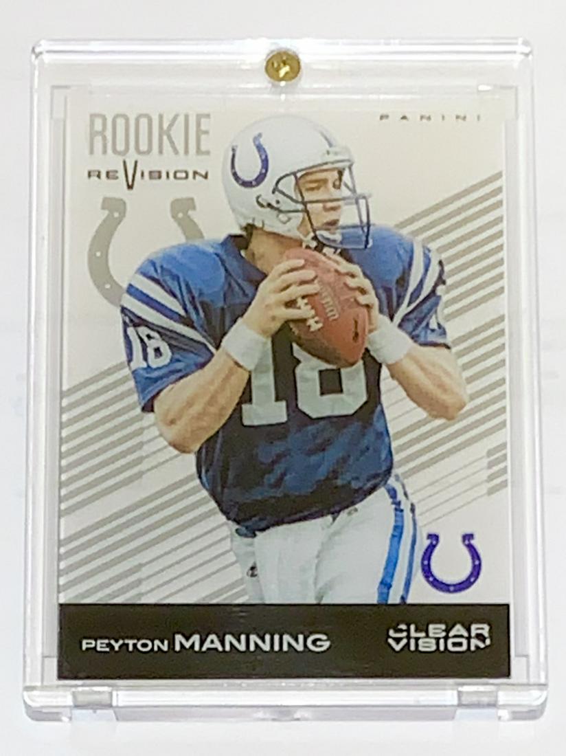 Rare PEYTON MANNING Rookie Revision Football Card (1 of 1)