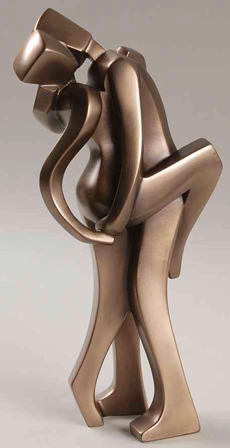 GOEBEL Friendship Collection Passionate Embrace Statue: Approximately 8 Inches Tall - Never Been Removed from Original Box for Display â€“ Box and Statue is Perfect