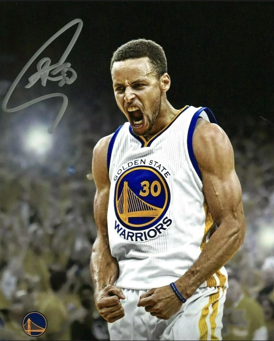 STEPH CURRY Facs Autographed 8 X 10 RP Photograph (1 of 1)
