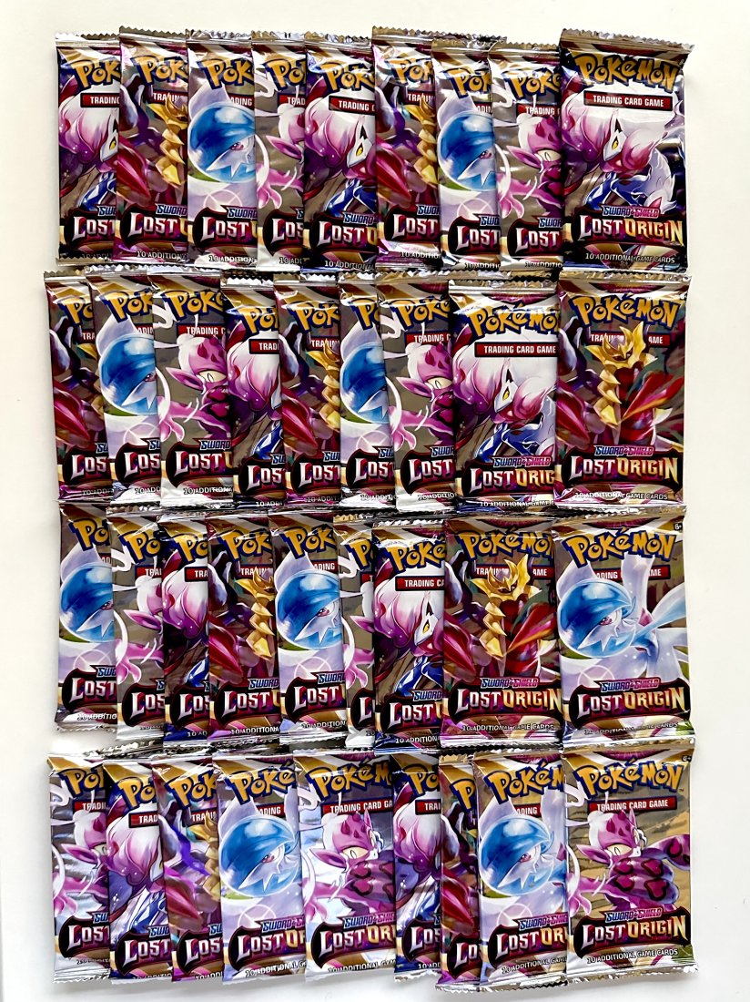 Lot of 36 Sword and Shield Lost Origin Sealed Packs of POKEMON Trading Cards (1 of 2)
