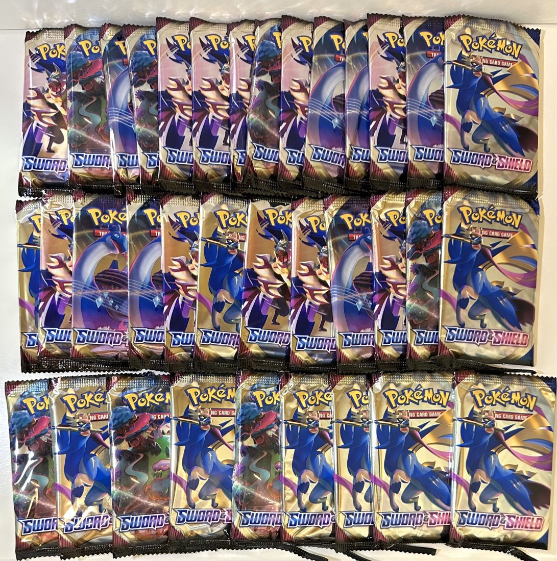 Lot of 36 of SWORD and SHIELD Sealed Packs of POKEMON Trading Cards (1 of 1)