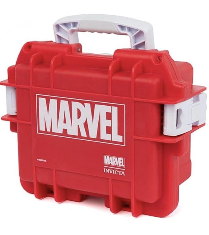 New INVICTA Marvel Comics 3 Watch Impact Storage Case: This is a Never used MARVEL COMICS 3 Slot Air Tight Hard Storage Case - Like New Condition - Multiple Photos Posted