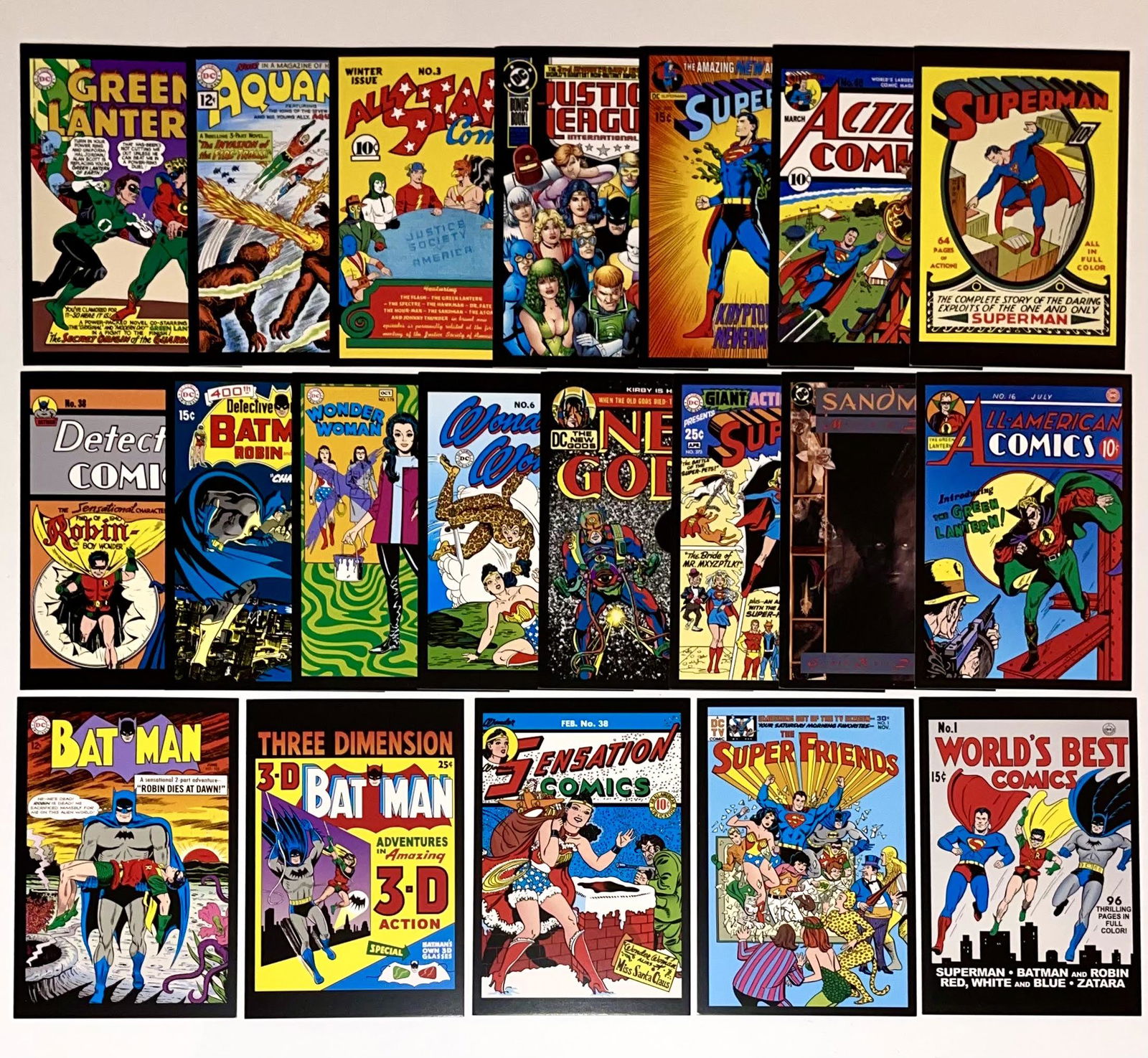 20 Awesome Vintage Art of DC Comic Books Postcards - B (1 of 1)