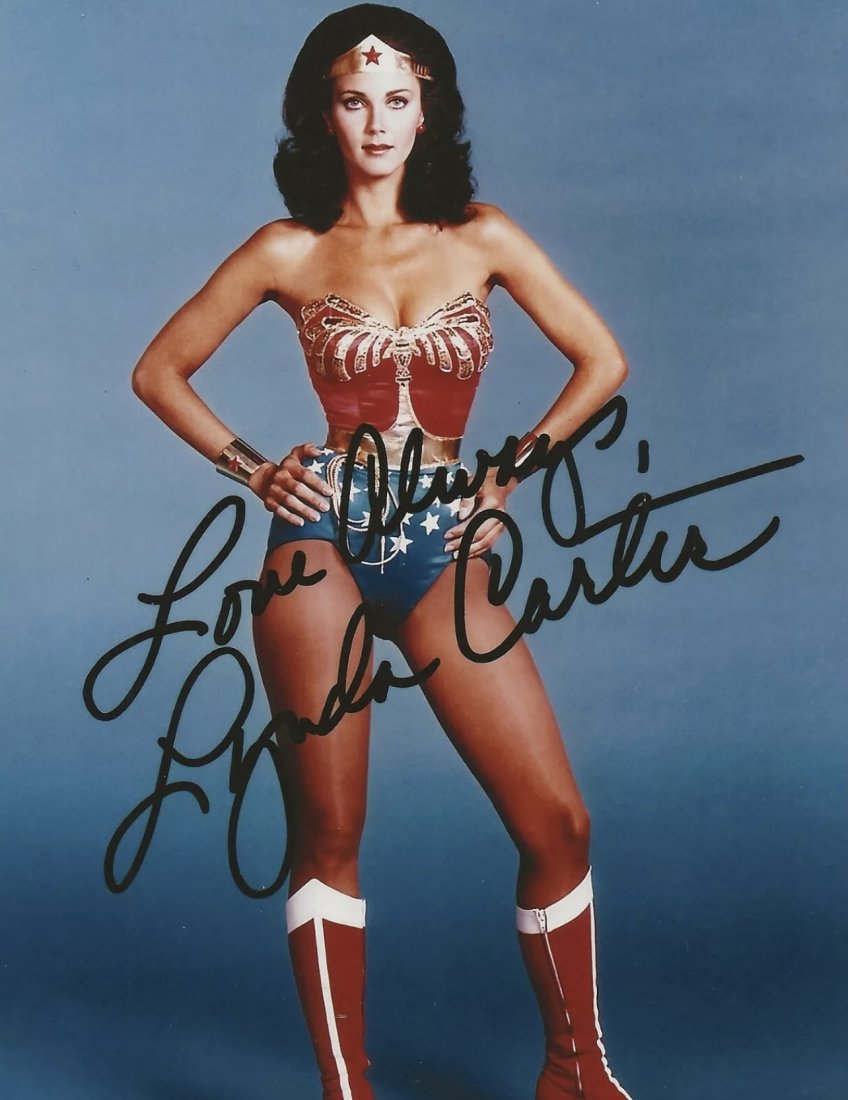 Linda Carter Wonder Woman Facs Autograph RP Photograph: This is a Facsimile Autographed Reprint/RP Photograph - Measurements 8 x 10 â€“ NOT HAND SIGNED