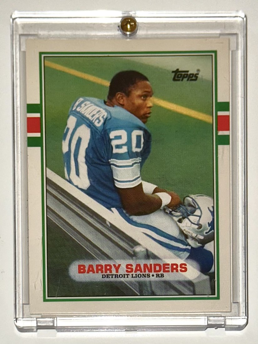 1989 Topps Traded BARRY SANDERS Rookie Football card (1 of 2)