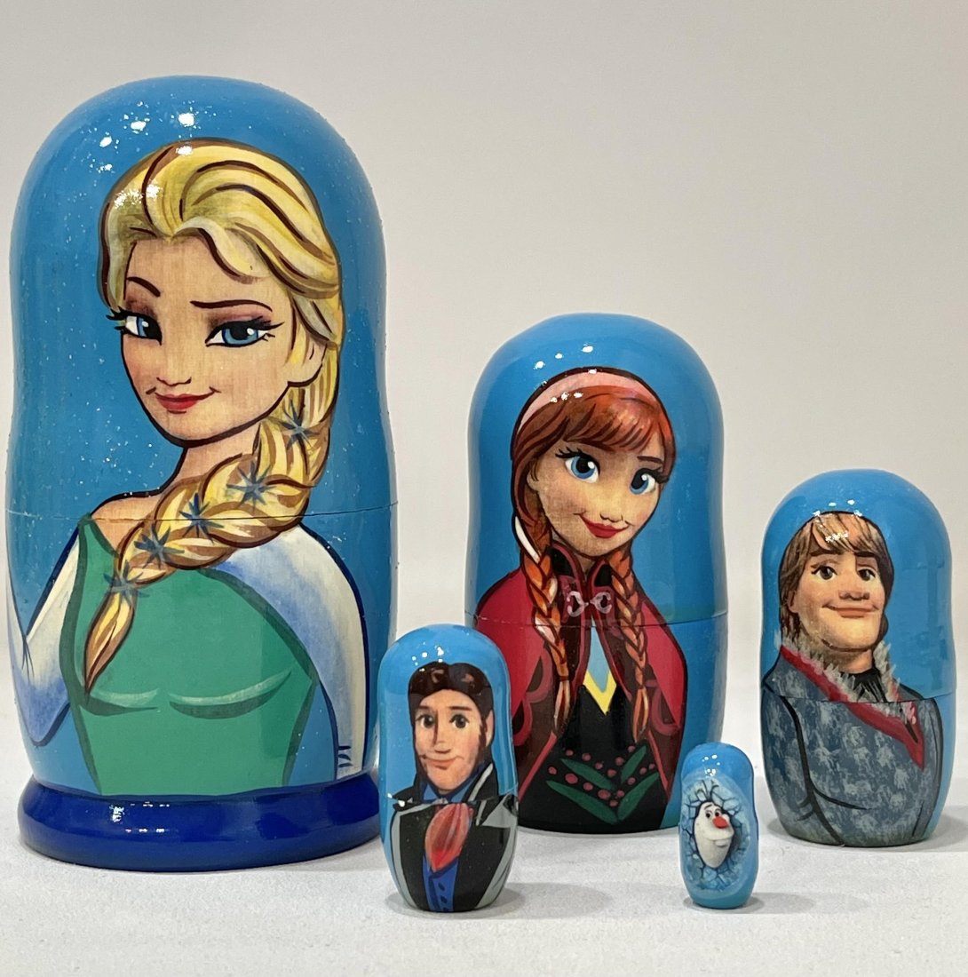 Walt Disney Studios FROZEN Russian Nesting Dolls: Great Set