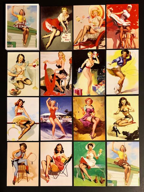 Lot of 15 GIL ELVGREN Risque Pin-Up Girl Postcards/A: Group A / 4 x 5.5 / All in Excellent Condition