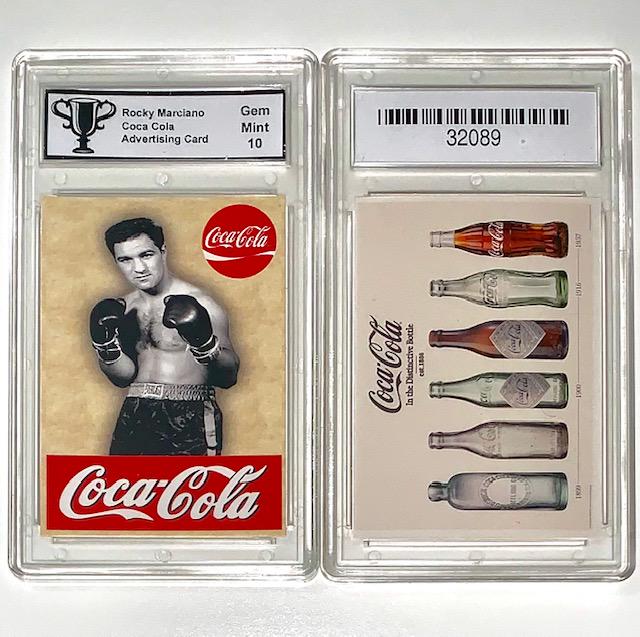 ROCKY MARCIANO Gem 10 Coca Cola Advertising Card (1 of 1)