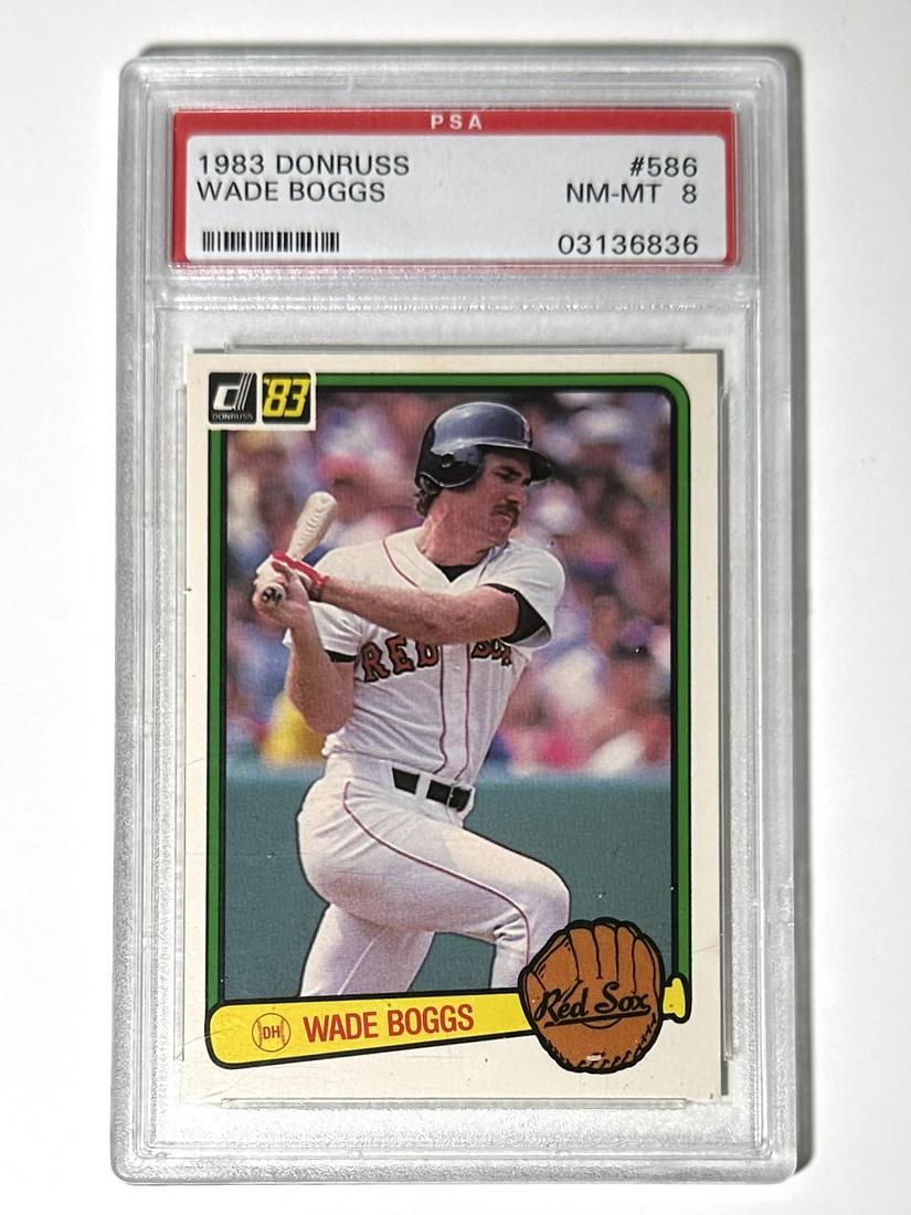 PSA Graded NM-MT WADE BOGGS 1983 Donruss Rookie Baseball Card (1 of 2)