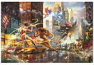 Thomas Kinkade DC Comic Books Gallery Wrapped Canvas Art