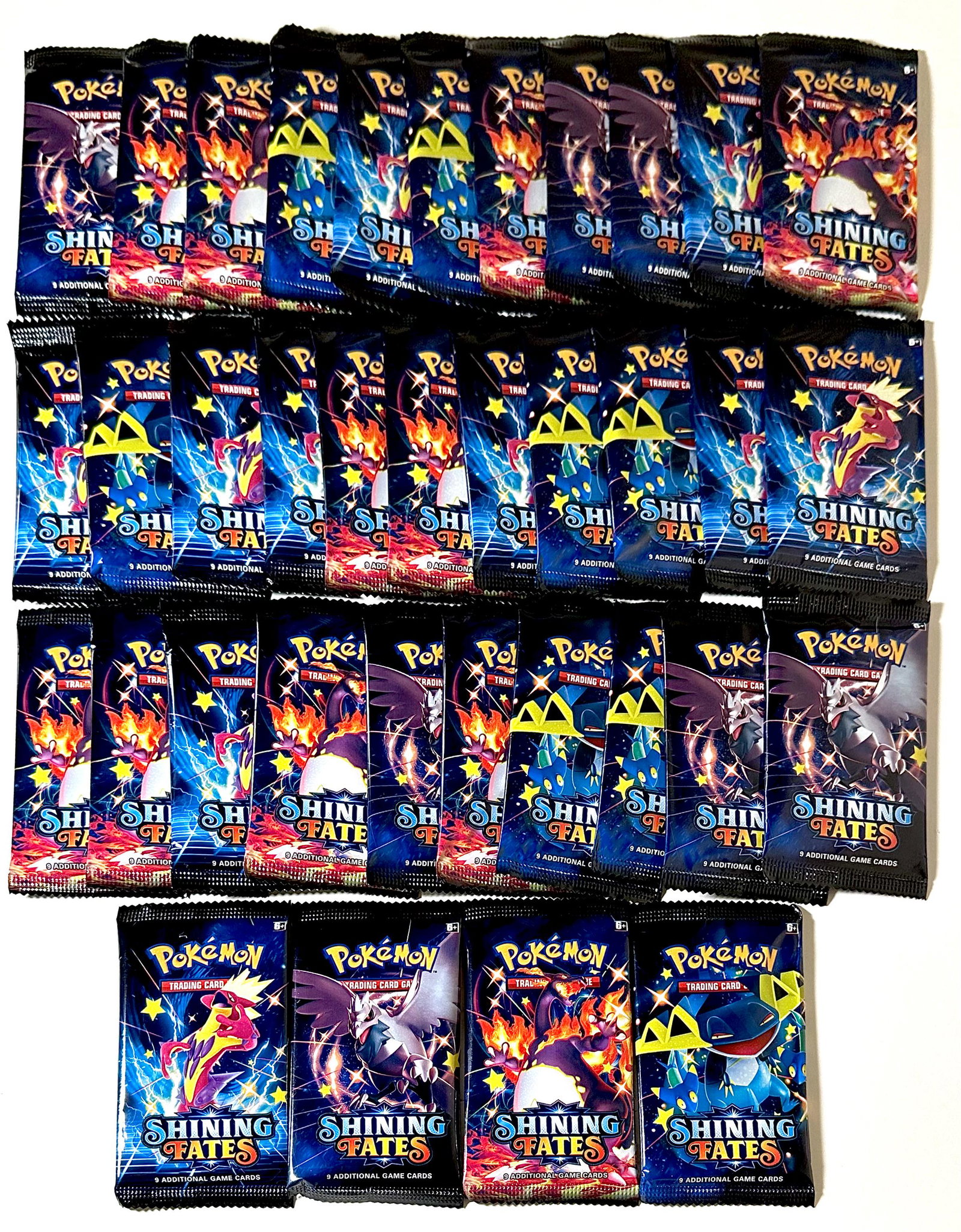 Lot of 36 POKEMON Shining Fates Sealed Packs of Trading Cards (1 of 2)