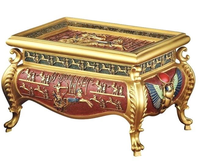 Beautiful Large Egyptian Pharaohs Chariot Treasure Box (1 of 3)