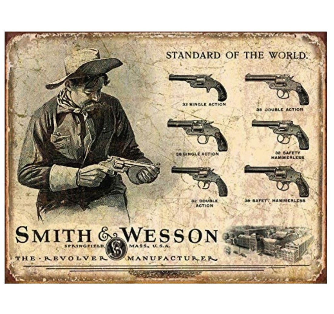 History of the Smith & Wesson Weathered Metal Sign (1 of 1)