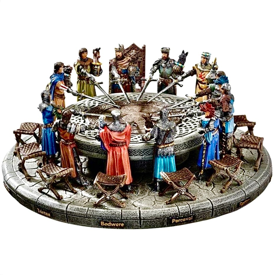 Awesome King Arthur and the Knights of the Round Table Sculpture Set (1 of 1)