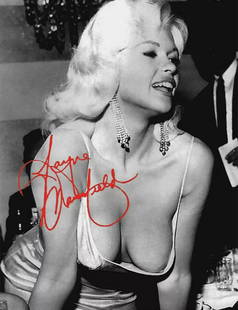 JAYNE MANSFIELD Risque Facs Autographed 8 X 10 RP Photograph: This is a Facsimile Autographed Reprint/RP Photograph - Measurements 8 x 10 â€“ NOT HAND SIGNED