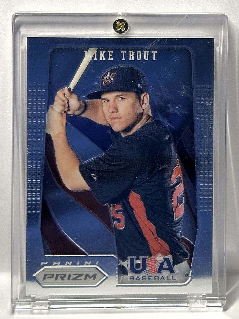 Rare 2012 Panini Prizm USA Baseball MIKE TROUT Rookie Baseball Card (1 of 3)