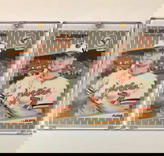 Lot of 2 Error FUCK FACE Billy Ripken RP Baseball Cards: This Lot is Sold as RP Reprints / Includes Fuck Face Re-Called Variation & Whited Out Version – SEE ALL PHOTOS