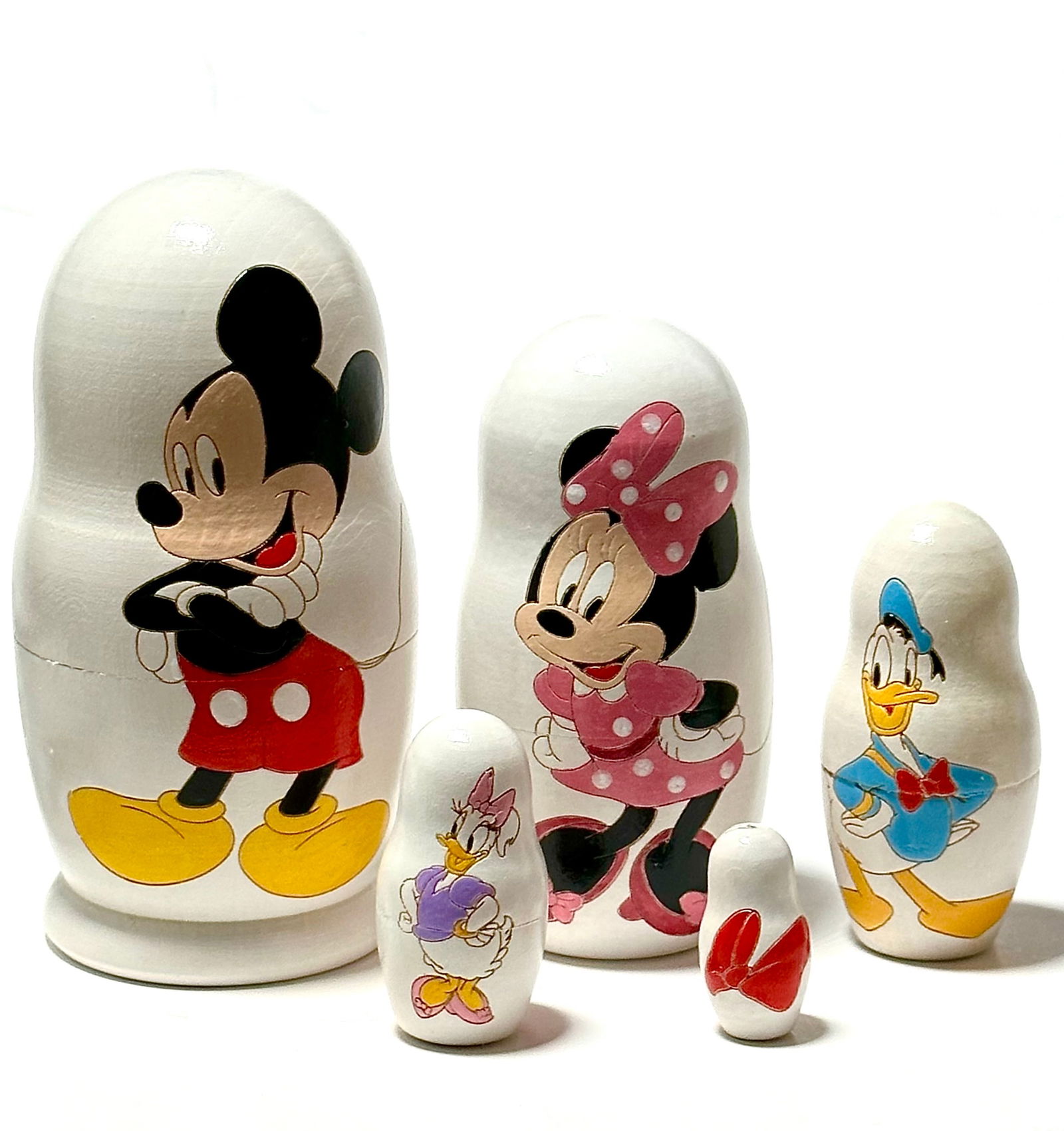 DISNEY Mickey Mouse & Friends Russian Nesting Dolls: Great Set of Russian Made Matryoshka Nesting Dolls featuring Mickey Mouse and Friends