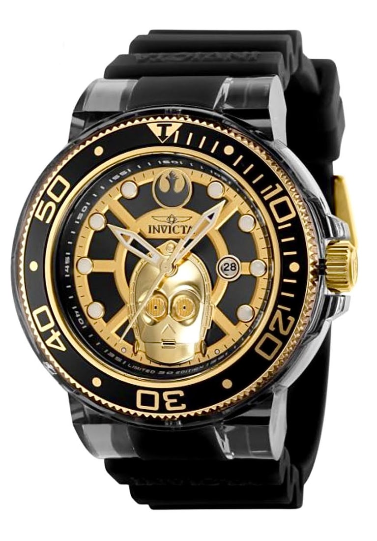 INVICTA Limited Edition Star Wars C3-PO Watch $795: This is a Limited Edition INVICTA Star Wars C3-PO Watch that We were told was Originally Priced at $795 and Was Bought as a Collectible and Not to Wear - It is New in the Original Limited Edition Box