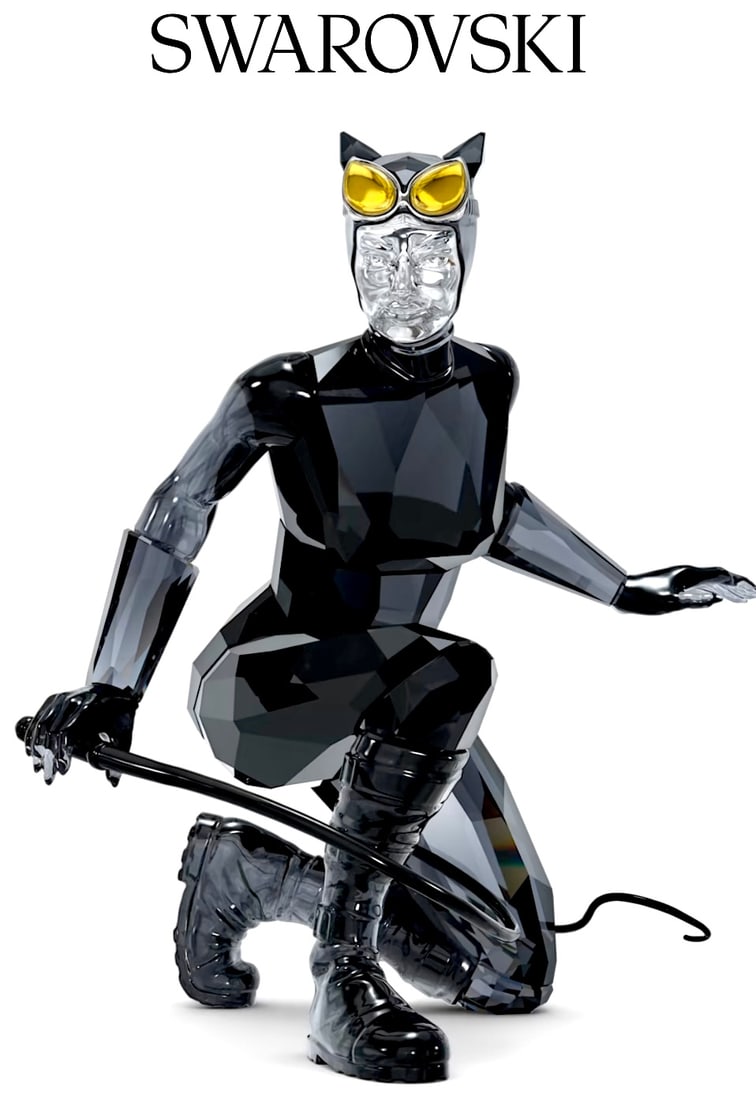 Retired DC Comics SWAROVSKI Crystal CATWOMAN Figurine with Box: This is an awesome Swarovski Crystal The CATWOMAN figurine with the original box. It has never been on display and is in perfect condition