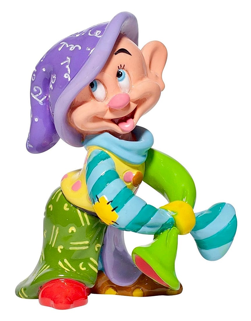 Disney ROMERO BRITTO Snow White and the Seven Dwarfs DOPEY Figurine: Disney Showcase Collection DOPEY Figurine in Original Box â€“ Has Never Been Displayed â€“ Multiple Photos Posted