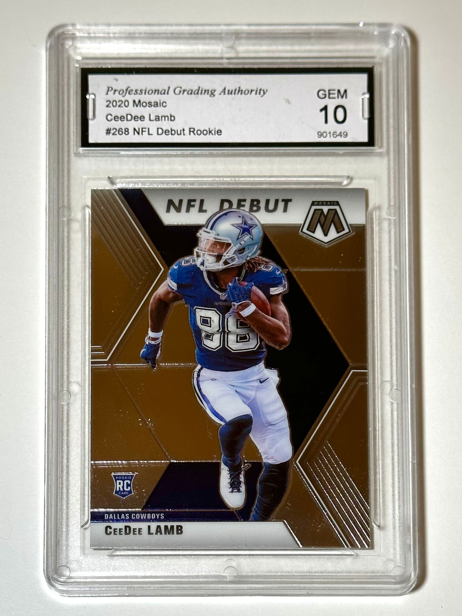 Gem Mint 10 CEEDEE LAMB Rookie Football card (1 of 2)