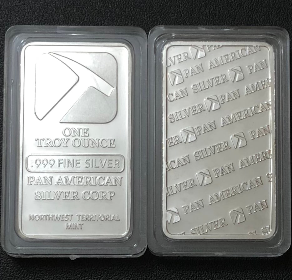1oz PAN AMERICAN SILVER Encapsulated Clad Silver Bar (1 of 1)