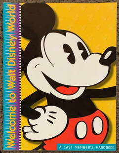 Vintage Rare and Original Complete Walt Disney World Cast Member Hand Book: Beautiful Condition - Multiple Photos Posted - See Photograph 3 for Full Description