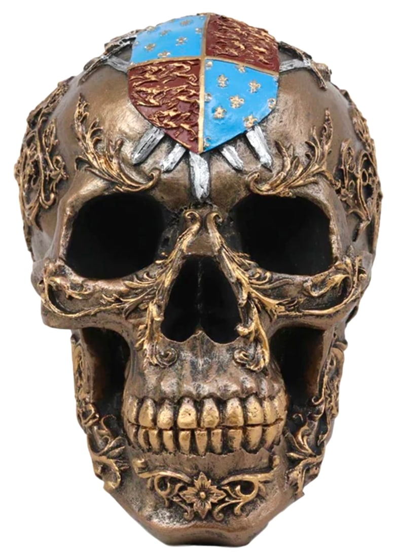 Knights Of Templar Medieval Heraldry Shield Crest Skull with Swords (1 of 4)