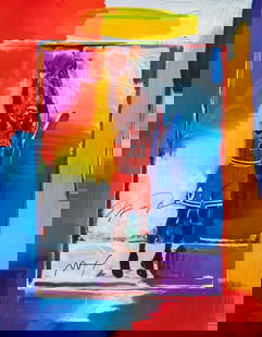 Peter Max MICHAEL JORDAN Art on Canvas Print: 16 x 20 - Does Not Come Framed - Shipped in a Mailing Tube - This is a Decorative Print and Should Not be Purchased as an Investment - Sold as Described and AS-IS with NO RETURNS