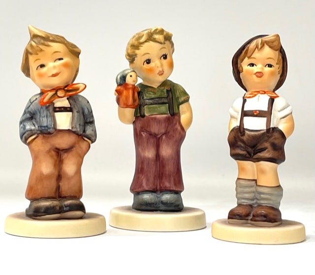 Lot of 3 Vintage MJ HUMMEL Goebel Porcelain Figurines: All are in Excellent Condition â€“ Multiple Photos Posted