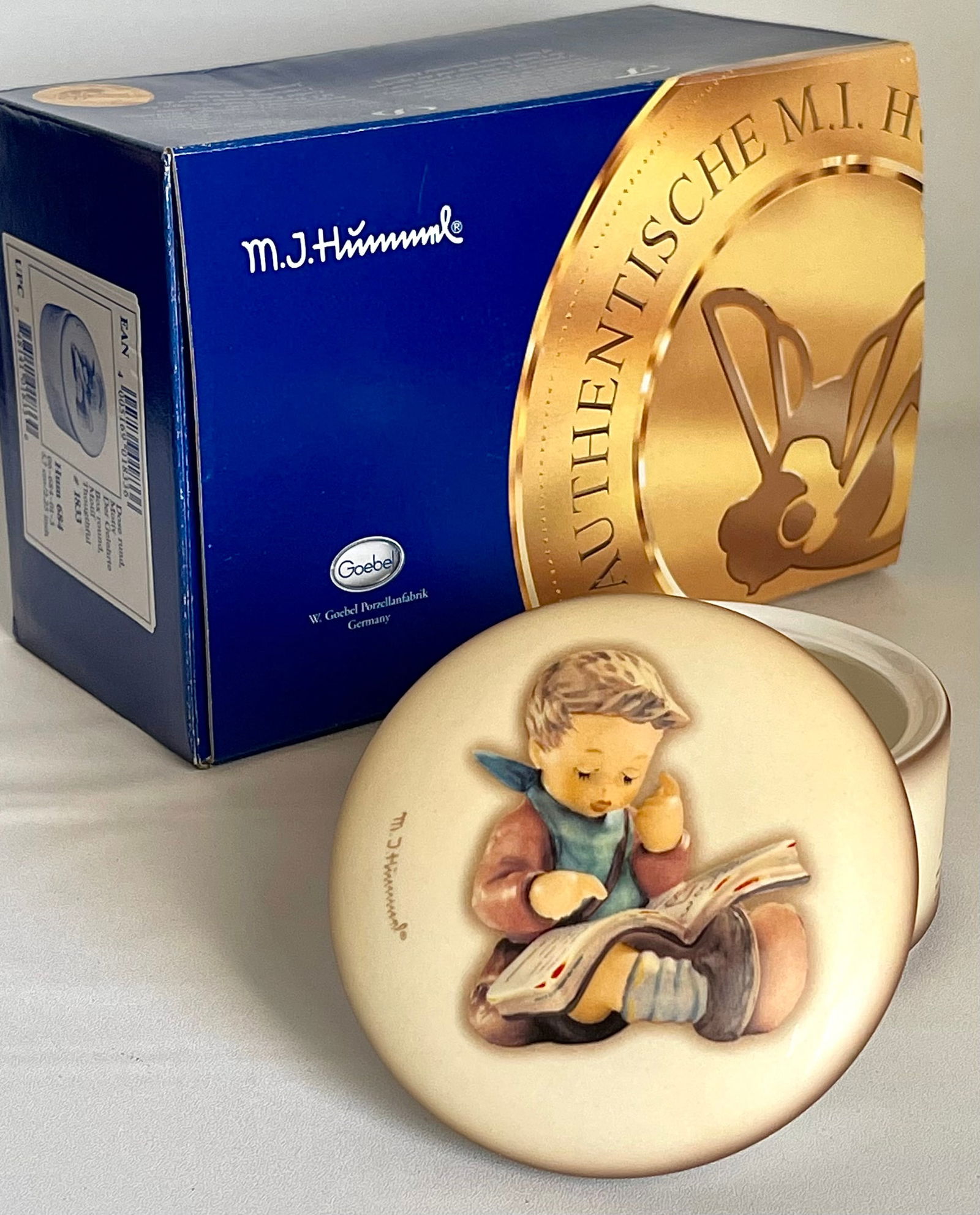 MJ Hummel Goebel Germany Porcelain Dresser Trinket Box (1 of 3)