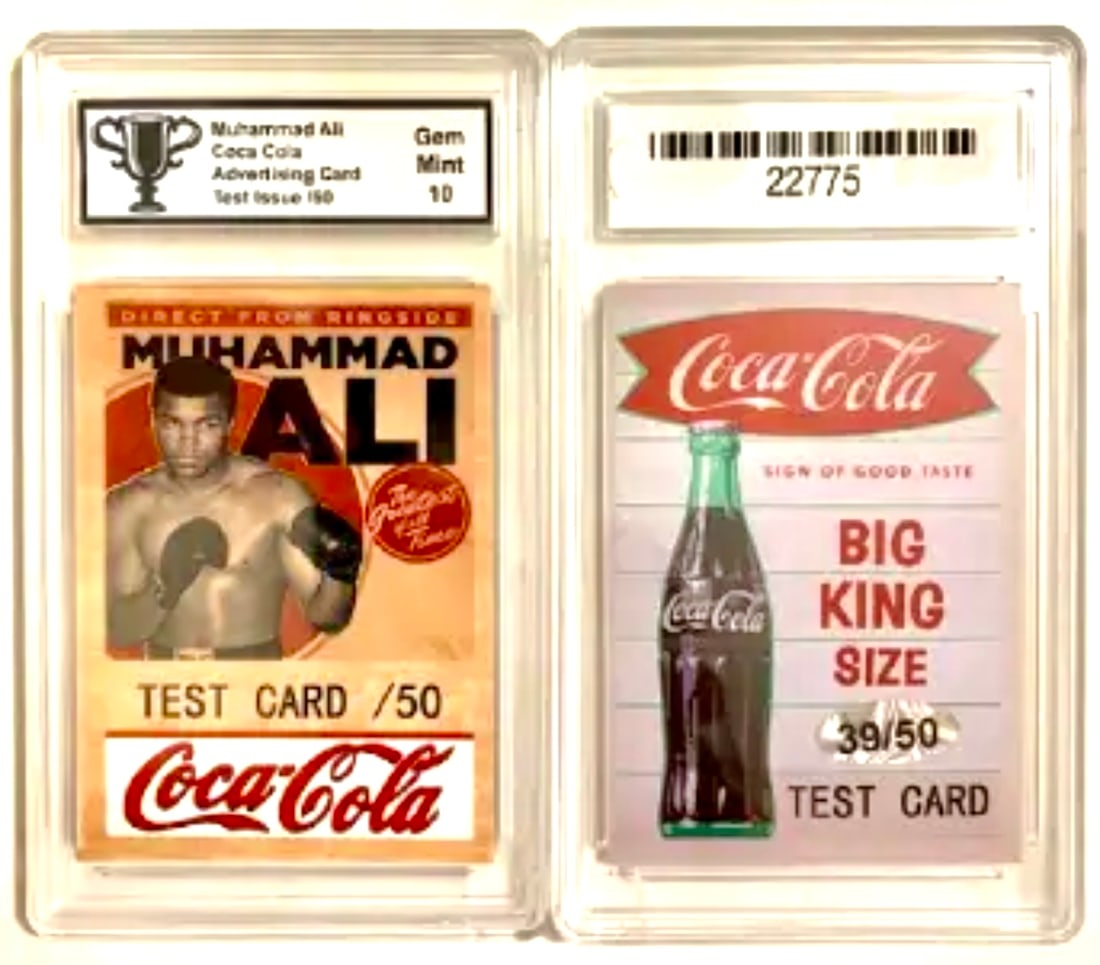 Muhammad Ali Gem 10 COCA-COLA Advertising Card (1 of 1)