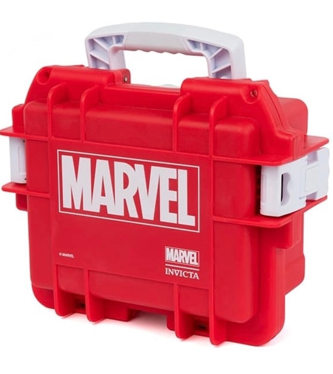 New INVICTA Marvel Comics 3 Watch Impact Storage Case: This is a Never used MARVEL COMICS 3 Slot Air Tight Hard Storage Case - Like New Condition - Multiple Photos Posted