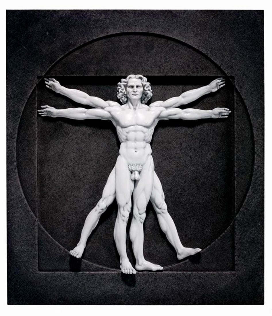 Leonardo Da Vinci Vitruvian Man Wall Sculpture (1 of 1)
