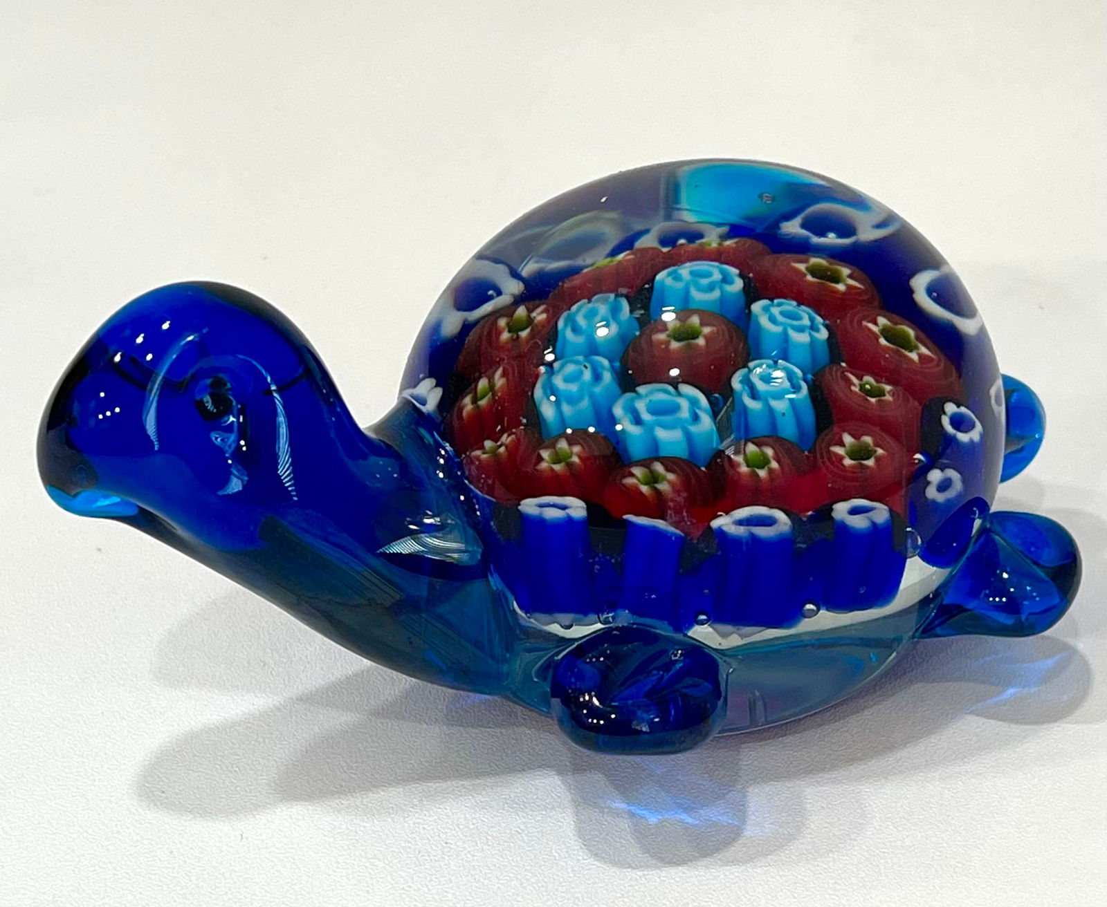Beautiful Millefiori MURANO Art Glass Turtle (1 of 3)