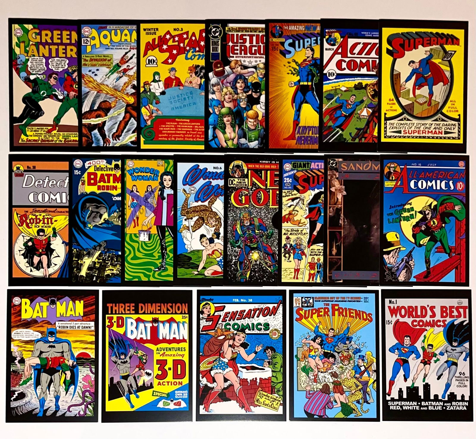 20 Awesome Vintage Art of DC Comic Books Postcards - B (1 of 1)