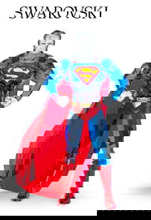 Retired DC Comics SWAROVSKI Crystal SUPERMAN Figurine with Box: This is an awesome Swarovski Crystal Batman figurine with the original box. It has never been on display and is in perfect condition. Multiple Photos Posted