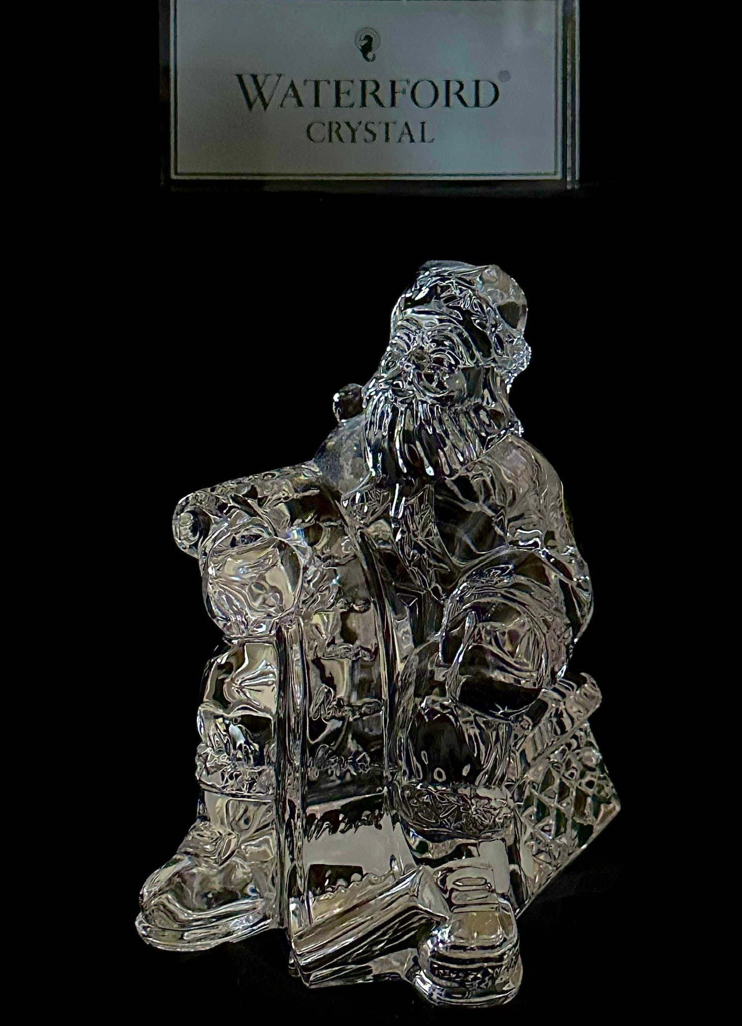 Large WATERFORD Crystal Annual 2005 American Santa Claus (1 of 5)