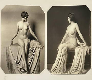 Lot of 2 Nouveau Erotica Brothel Cathouse Tin Type Photographs: PLEASE READ FULL DISLCLAIMER BEFORE BIDDING. These Tin Type Photographs are Reproductions. We Informed the Consignor we would be adding this Full Disclaimer so the Bidding Participants are informed an