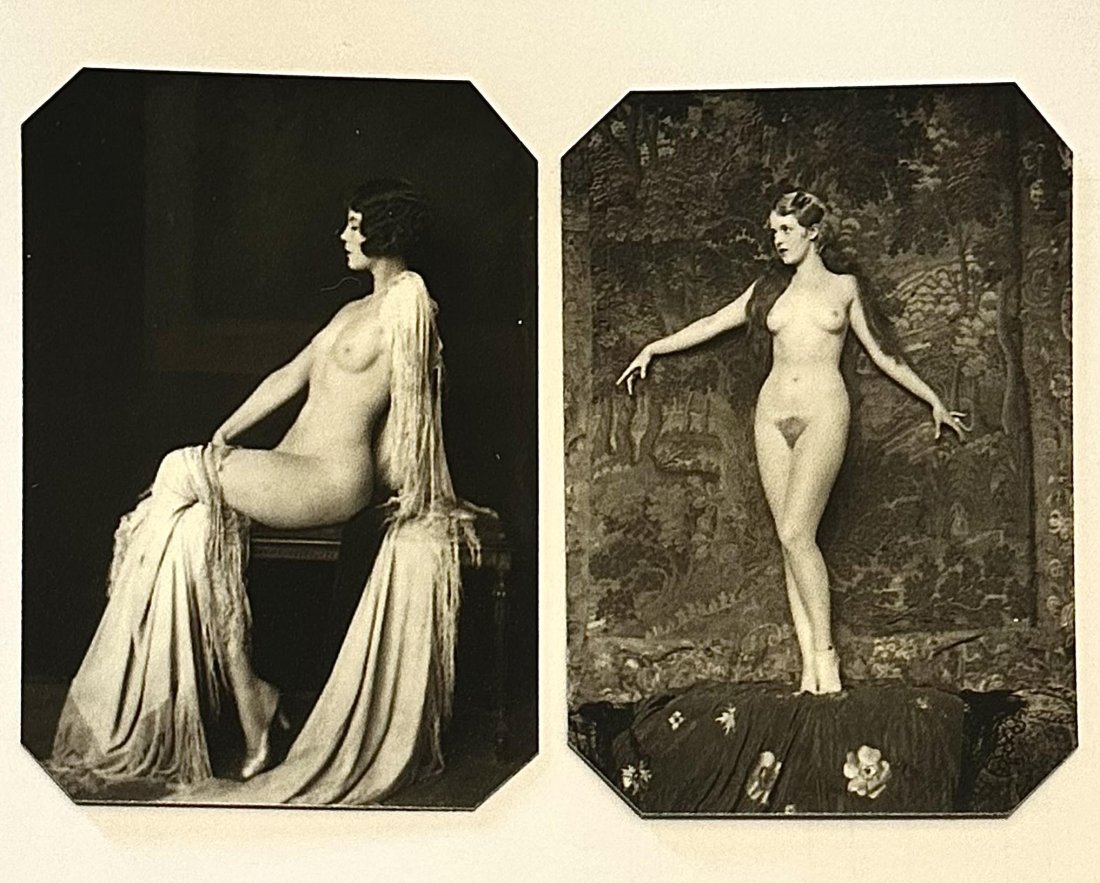 Lot of 2 Nouveau Erotica Brothel Cathouse Tin Type Photographs (1 of 1)