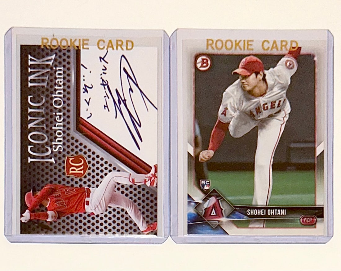 Lot of 2 SHOHEI OHTANI Rookie Baseball Cards (1 of 2)
