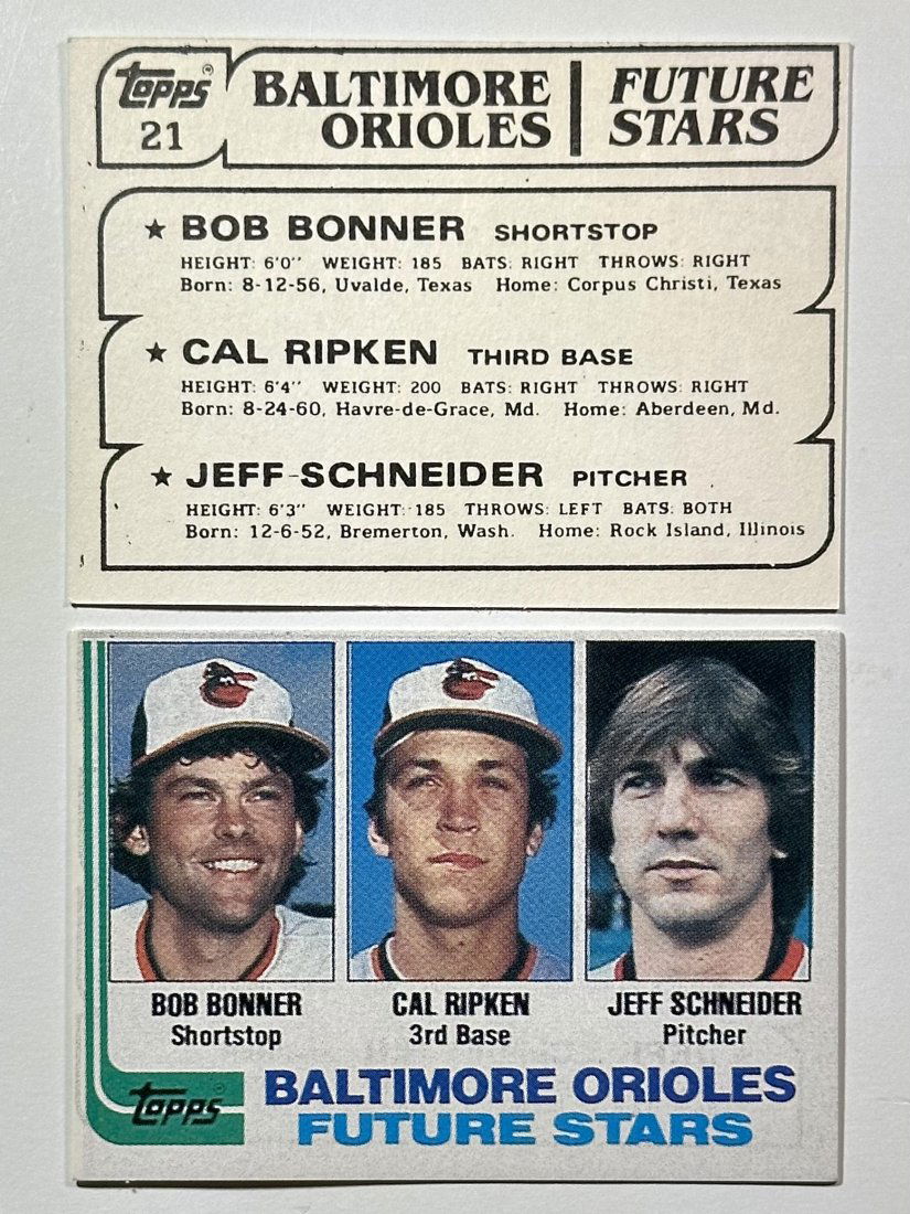 Rare 1982 MINI Topps CAL RIPKEN Jr. Rookie Baseball Card (1 of 1)