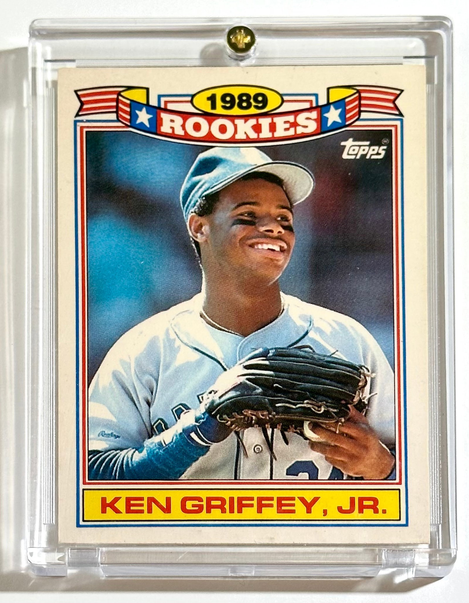 1989 Topps Glossy KEN GRIFFEY Jr Rookie Baseball Card: 1989 Topps Glossy KEN GRIFFEY Jr Commemorative Set #11 of 30 - Multiple Photos Posted