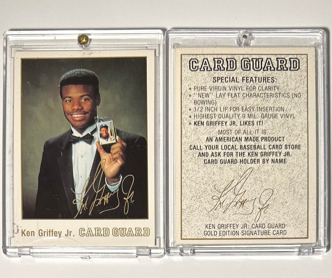 Gold Edition Signature Card KEN GRIFFEY Jr. Card Guard Baseball Card (1 of 1)