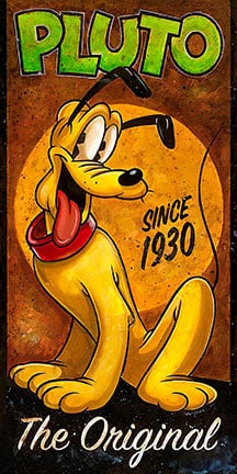 The Original DISNEY Since 1930 PLUTO Canvas Art 12 x 24 (1 of 1)