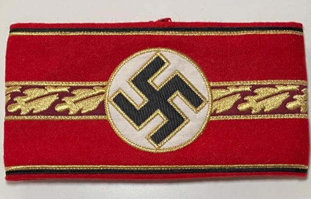 WW2 German Regional Political Leader Armband: All WW2 German or Russian Advertised Items are SOLD AS-IS. We Cannot be Certain whether or Not these are Surplus Items or Just Plain Reproductions so we are Selling them with Absolutely NO RESERVE and