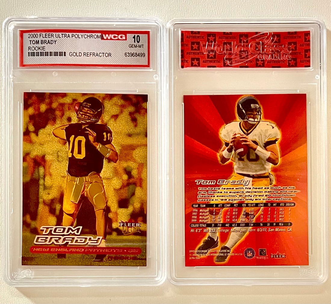 2000 Fleer Polychrome Refractor TOM BRADY Rookie Card (1 of 1)