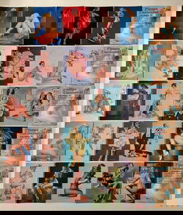 25 Risque Pinup Girl Uncovered Adult Collector Cards: Each Card Tell You the Name of the Girl and History – Group B
