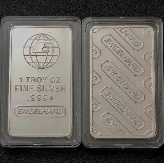 1oz ENGELHARD Encapsulated Clad Silver Bar (1 of 1)